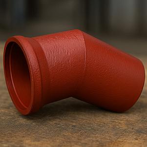 Отвод раструб-гладкий конец ОРГ-100 a=45 гр.